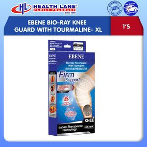 EBENE BIO-RAY KNEE GUARD WITH TOURMALINE- XL